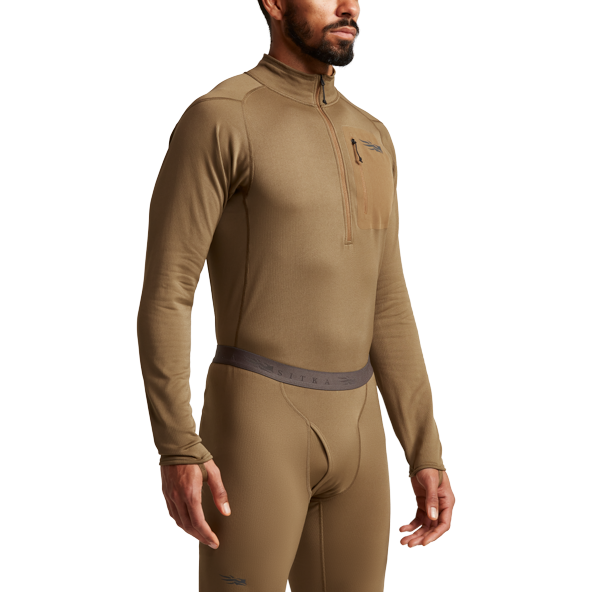 Millbrook_LEAF_Program_SITKA_SOF_10068_CY_Mens_Core_Midweight_Zip_T_Coyote_Front_Side