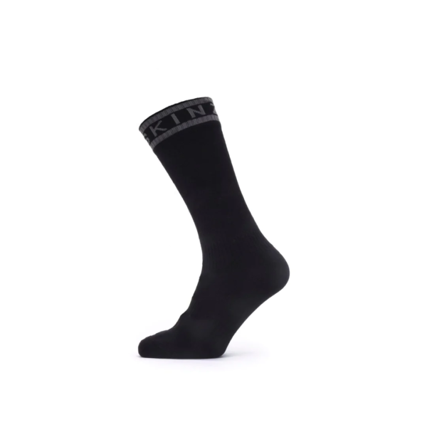 Sealskinz Waterproof Warm Weather Mid Length Sock With Hydrostop Black Grey Millbrook Tactical LEAF Program Canada