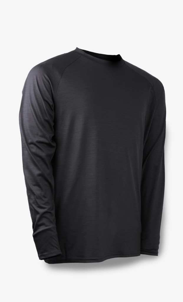 Bonnetier Merino Wool Long Sleeve Shirt H22 Black Millbrook Tactical LEAF Program