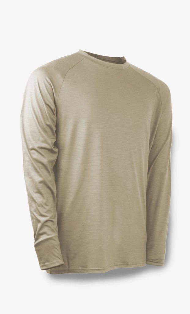 Bonnetier Merino Wool Long Sleeve Shirt H22 Coyote Millbrook Tactical LEAF Program