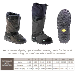 Neos Navigator 5 Overshoes Grey Size Chart Millbrook Tactical LEAF Program