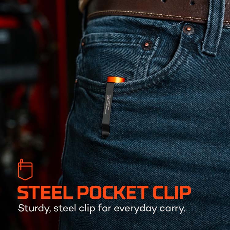 NEBO Larry 500 Flex Work Light NEB WLT 0033 IPX7 Steel Pocket Clip Millbrook Tactical LEAF Program Canada