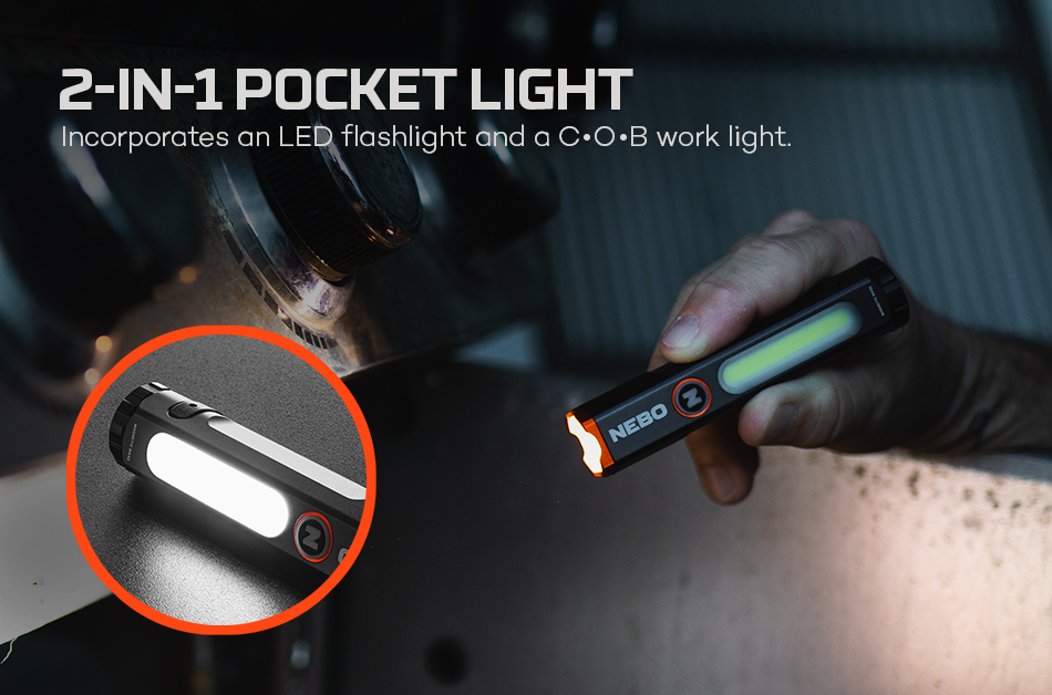 NEBO Mini Larry 2 in 1 Pocket Light NEB POC 1004 Millbrook Tactical LEAF Program Canada
