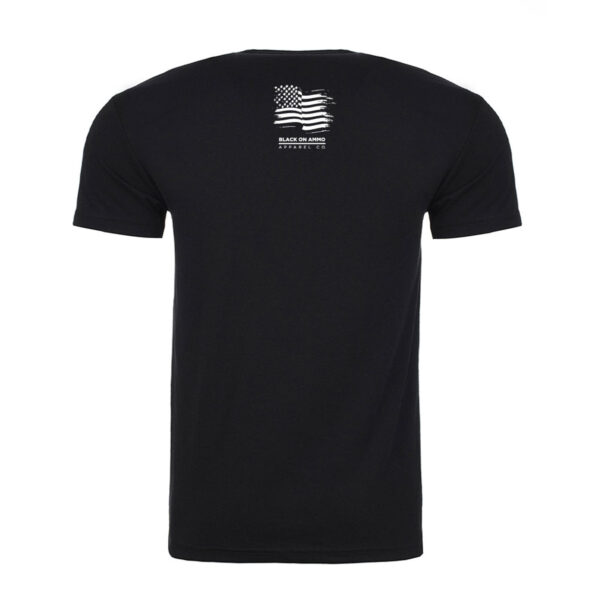 Black on Ammo Coral Fairy T-Shirt Black Back Millbrook LEAF Program Canada