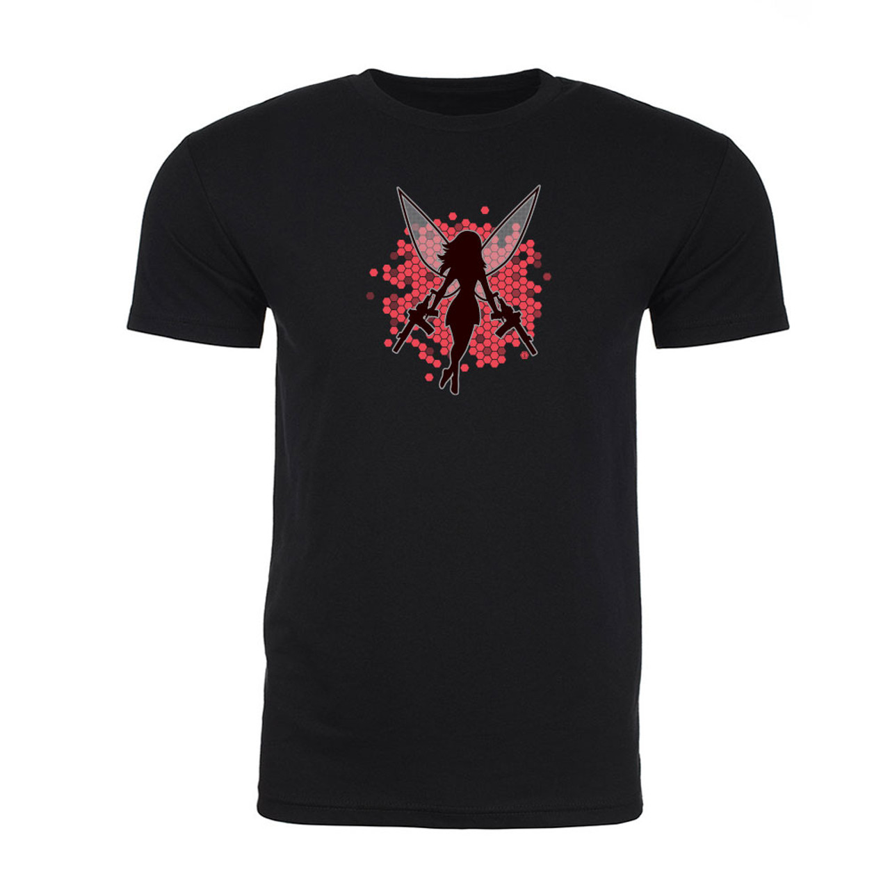 Black on Ammo Coral Fairy T-Shirt Black Front Millbrook LEAF Program Canada