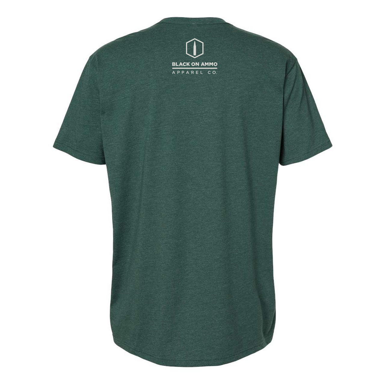 Black on Ammo Gone Ballistic Forest Green T-Shirt Back Millbrook LEAF Program Canada