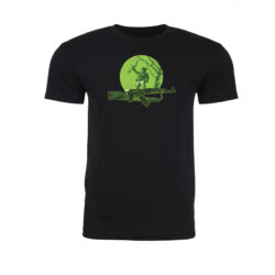 Black on Ammo NVG Wolverines Black T-Shirt Front Millbrook LEAF Program Canada