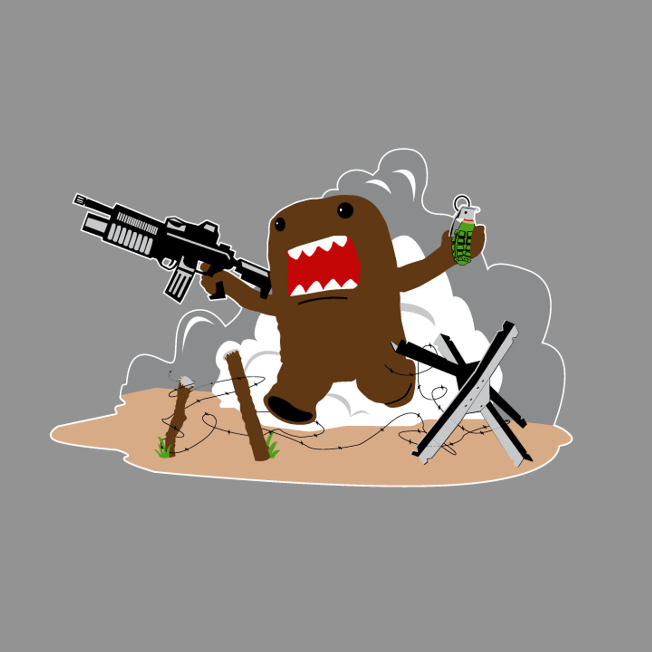 Black on Ammo Ready For War T-Shirt Grey Front Artwork Millbrook LEAF Program Canada