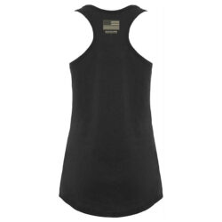 Black on Ammo Tattoo Girl Tank Top Back Millbrook LEAF Program Canada