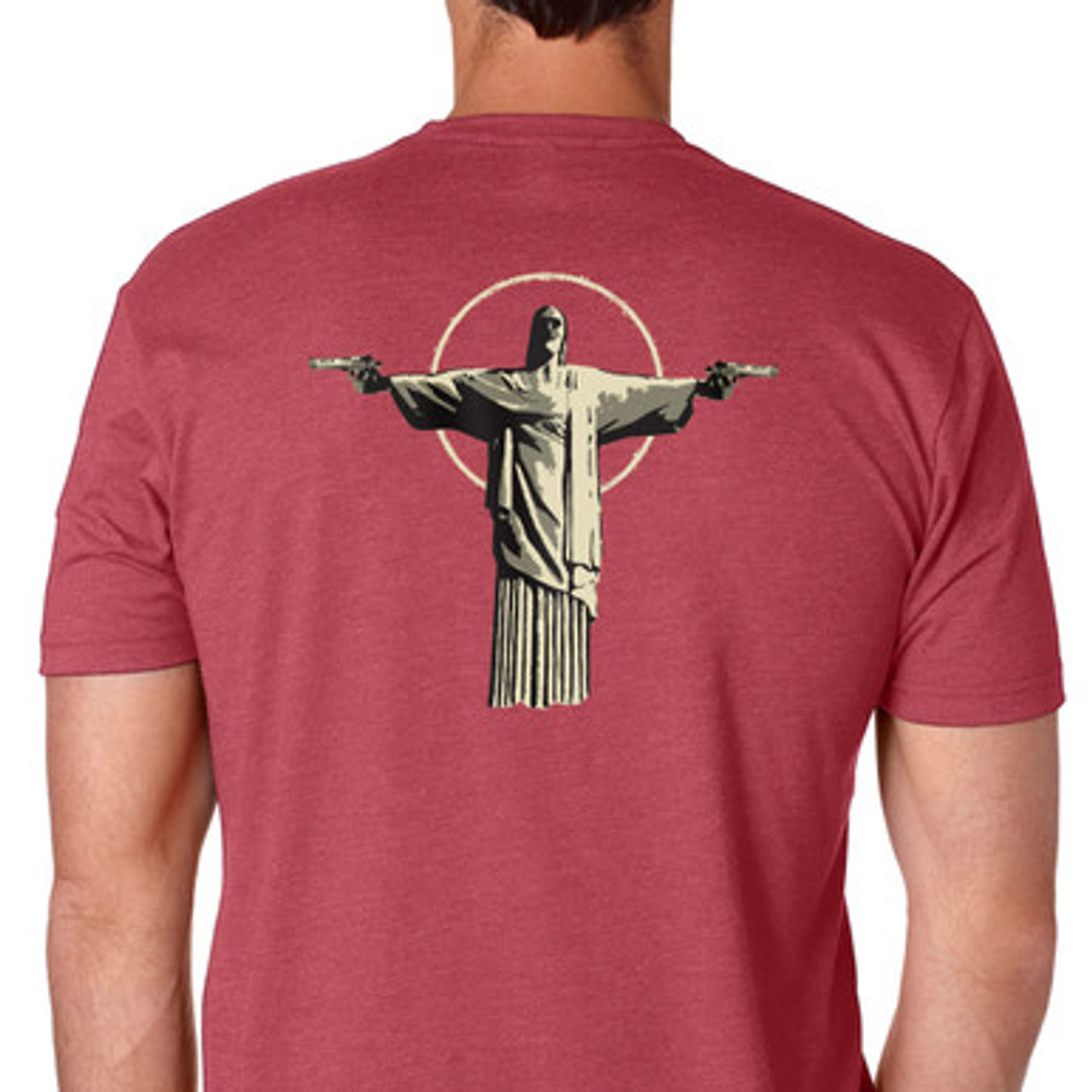 Black on Ammo When He Comes Back T Shirt Cardinal Back Millbrook LEAF Program Canada