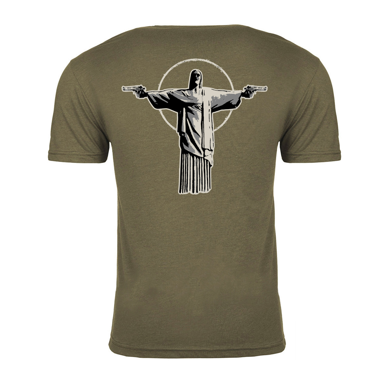 Black on Ammo When He Comes Back T Shirt Dark Olive Green Back Millbrook LEAF Program Canada Black on Ammo When He Comes Back T Shirt Dark Olive Green Back Millbrook LEAF Program Canada